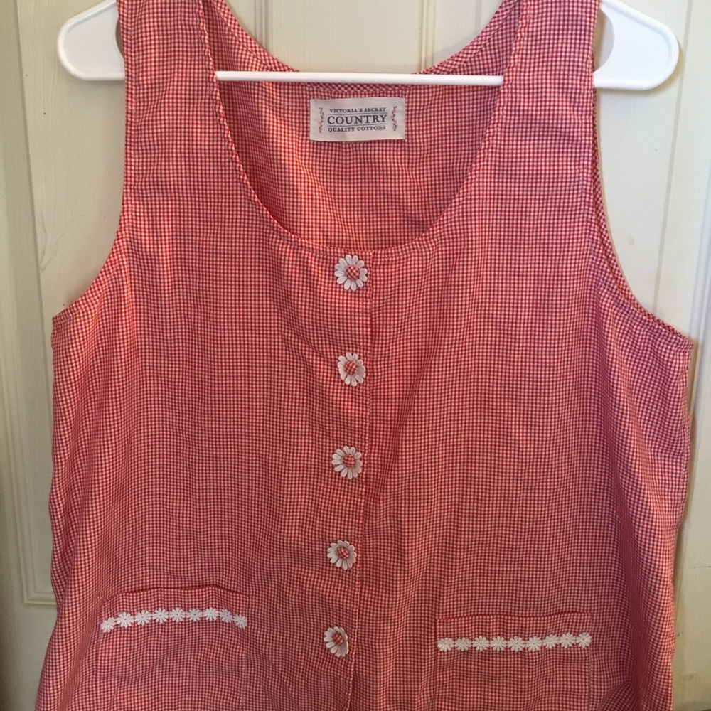 Victoria’s Secret country gingham red top
